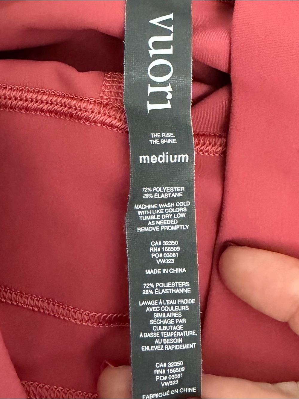 Vuori Women’s Daily Form Leggings-size Medium *like NEW* - Picture 4 of 5